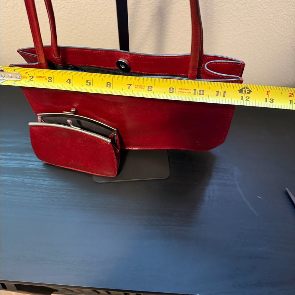 Wilsons Leather Red Shoulder Bag Set - Picture 3 of 6